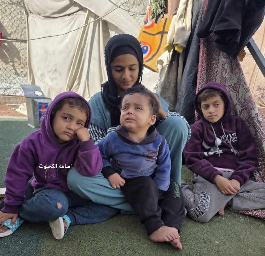 رهف يوسف بدر.. طفلة من غزة أصبحت أما قبل أوانها