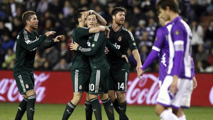 فرحة لاعبي ريال مدريد