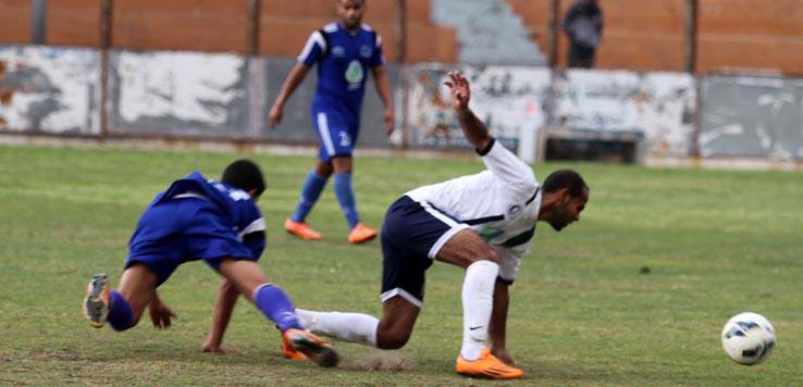 جانب من مباراة الهلال وشباب رفح