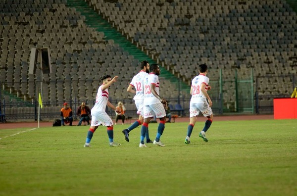 فرحة لاعبي الزمالك بالفوز