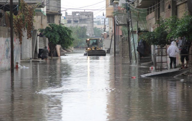 صور (أرشيفية) لغرق المنازل بغزة