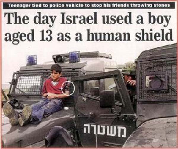 جيش الاحتلال يستخدم فلسطيني درعاً بشرياً 