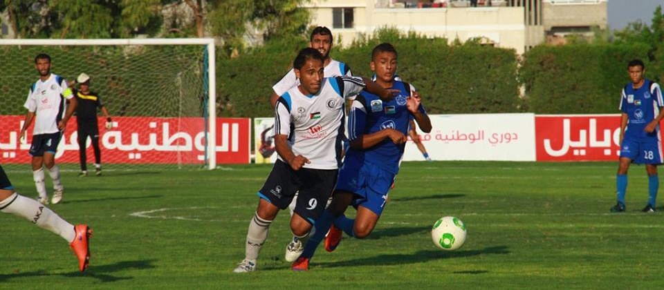 جانب من مباراة الهلال وشباب رفح