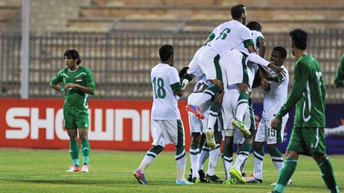 فرحة لاعبي السعودية بالفوز