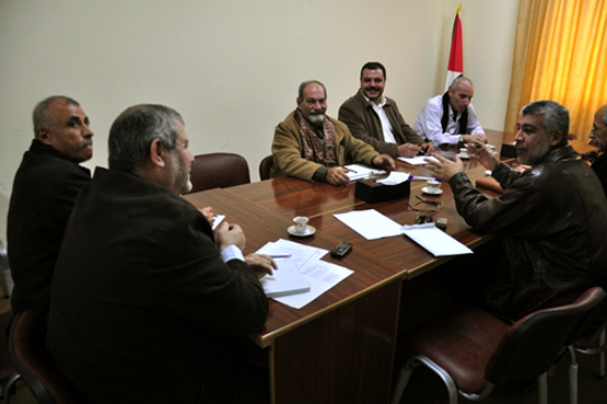 احد اجتماعات لجنة الحريات بغزة(أرشيف)