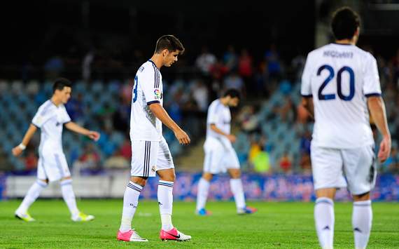 حزن لاعبي ريال مدريد بعد الخسارة من خيتافي