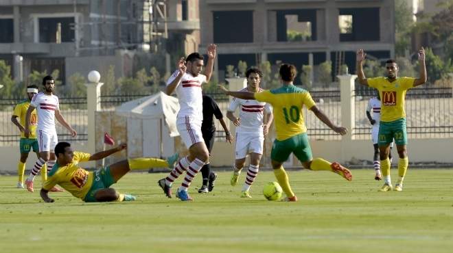 جانب من مباراة سابقة بين الزمالك والجونة