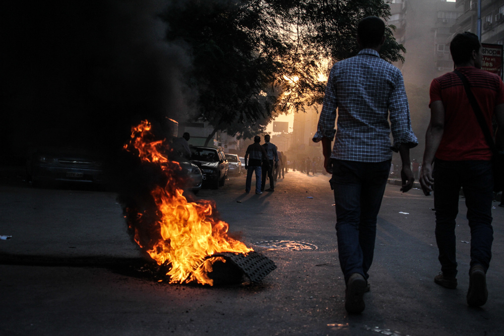 متظاهرون مع الشرعية في مصر