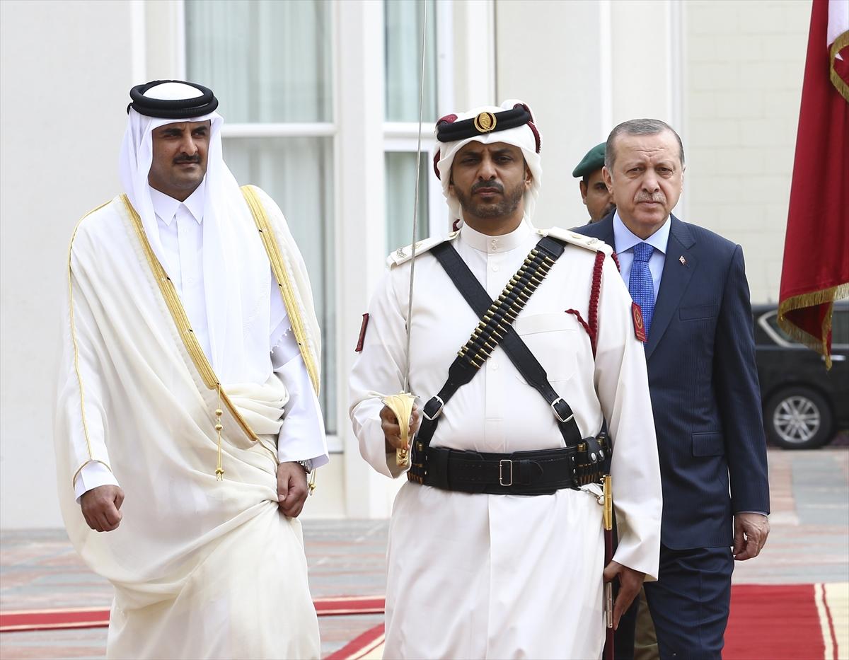 أمير قطر وأردوغان