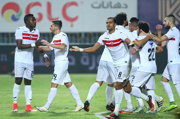 فرحة لاعبي الزمالك بالفوز