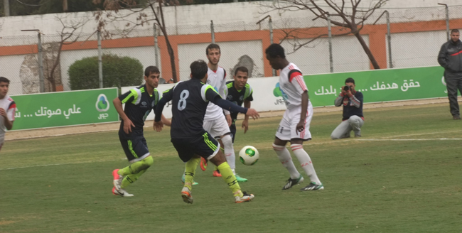 جانب من مباراة الهلال وغزة الرياضي