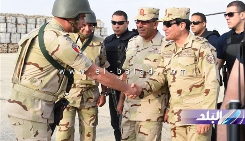 السيسي خلال الزيارة لسيناء