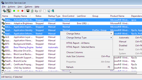 برنامج لإدارة ملفات التعريفات في الحاسب