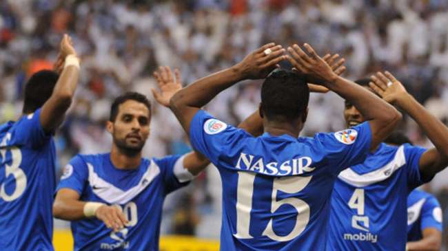 فرحة لاعبي الهلال بالفوز