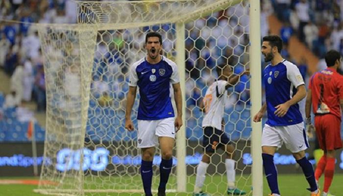 فرحة لاعبي الهلال بالفوز