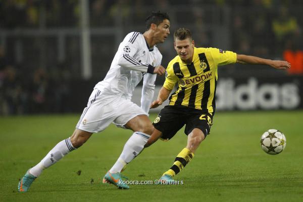 جانب من مباراة ريال مدريد ودورتموند