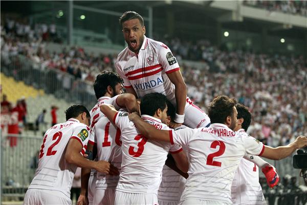 فرحة لاعبي الزمالك بالفوز