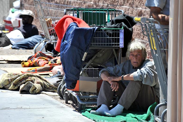 احد الفقراء في الولايات المتحدة(أرشيف)