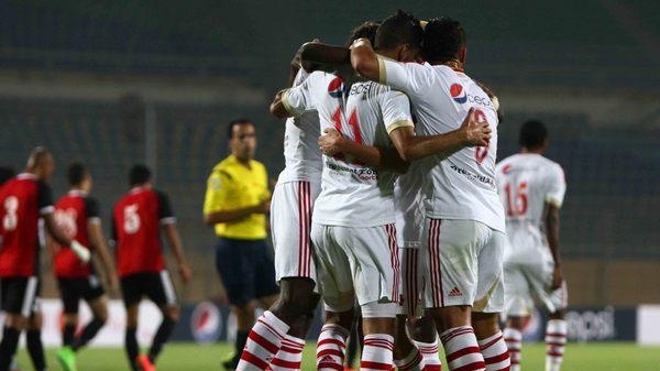 فرحة لاعبي الزمالك بالفوز