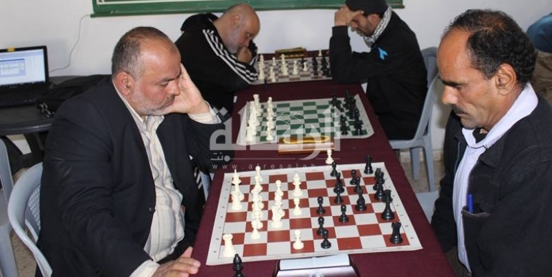 جانب من أحد مباريات الشطرنج السابقة