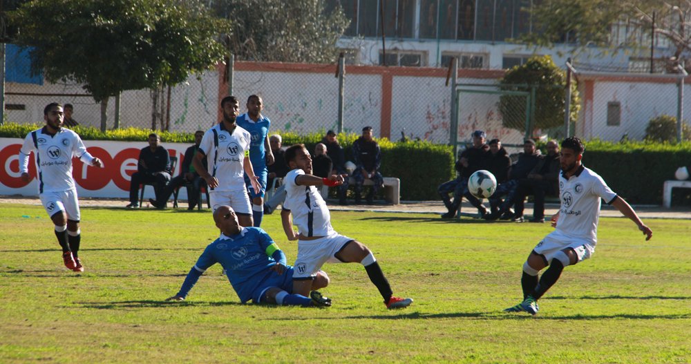 جانب من مباراة الهلال وشباب رفح