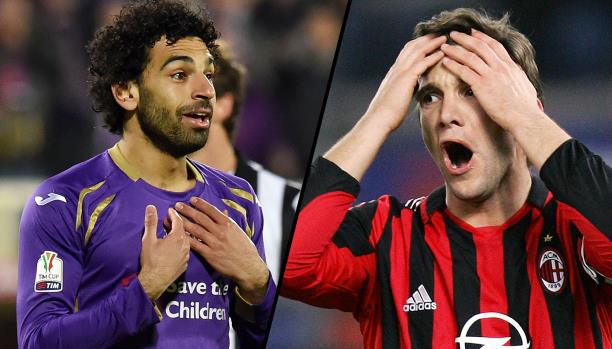 شيفشنكو يمينا ومحمد صلاح يسارا