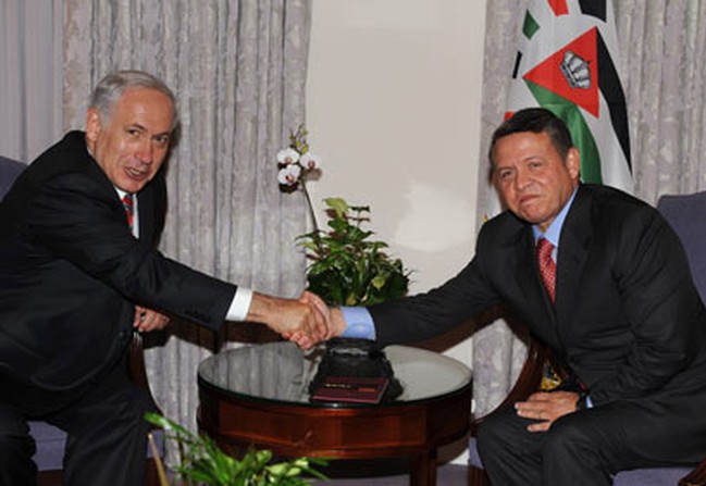 رئيس الوزراء "الاسرائيلي" بنيامين نتنياهو في الاردن