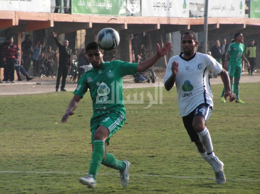 جانب من مباراة الهلال وخدمات رفح