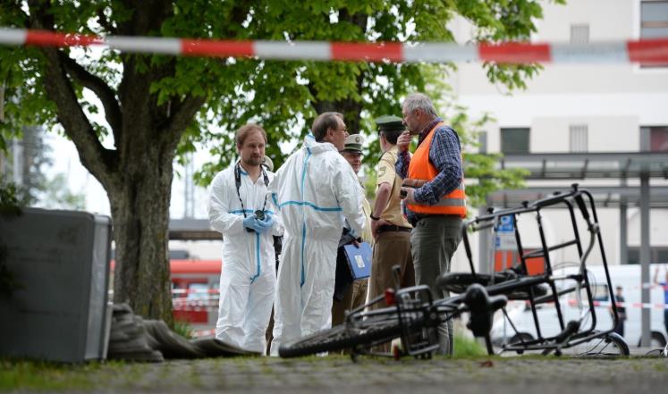 صورة من مكان الانفجار