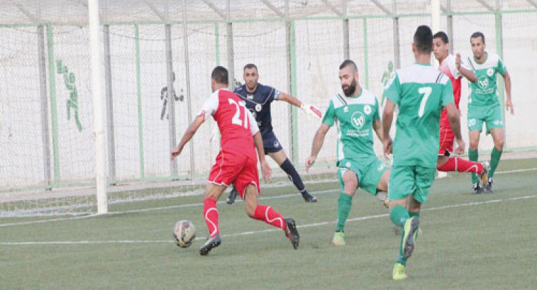 جانب من مباراة شباب الأمعري والظاهرية