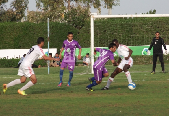 جانب من مباراة خدمات الشاطئ وغزة الرياضي