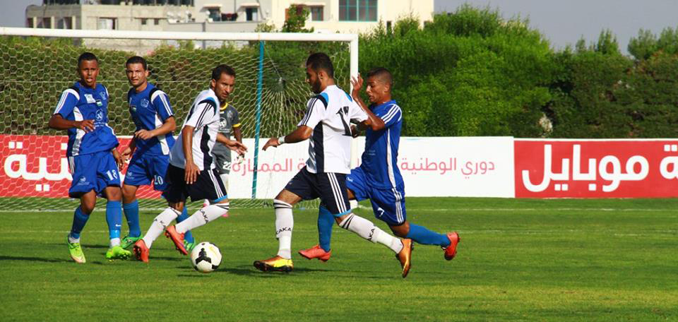 جانب من مباراة الهلال مع شباب رفح