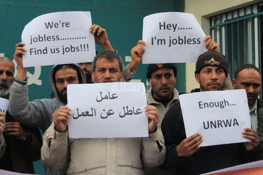 جانب من الإحتجاجات (بعدسة محمود أبو حصيرة)