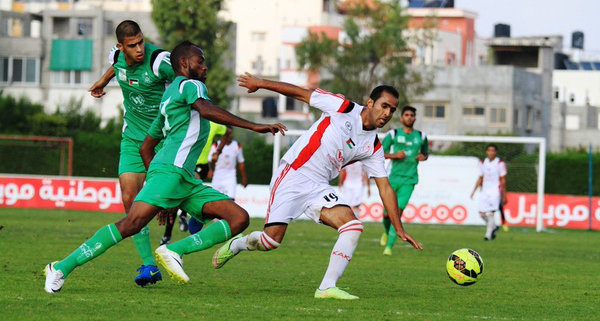 جانب من أحد مباريات خدمات رفح بالدوري