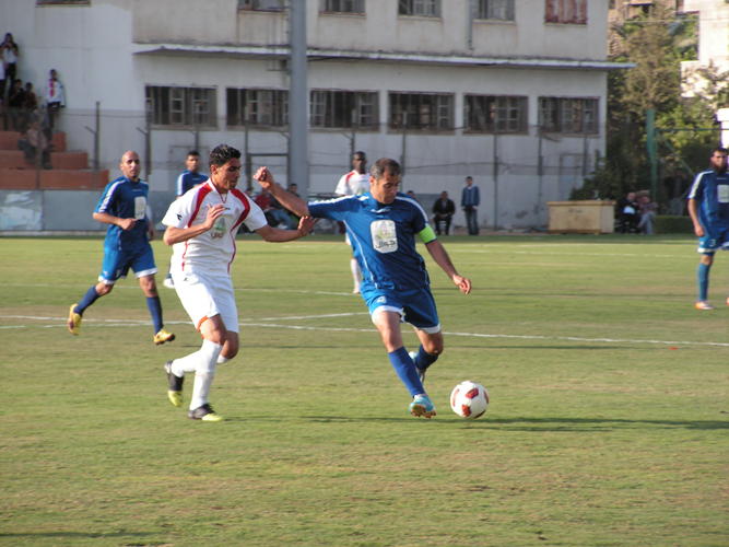 جانب من مباراة شباب رفح وغزة الرياضي