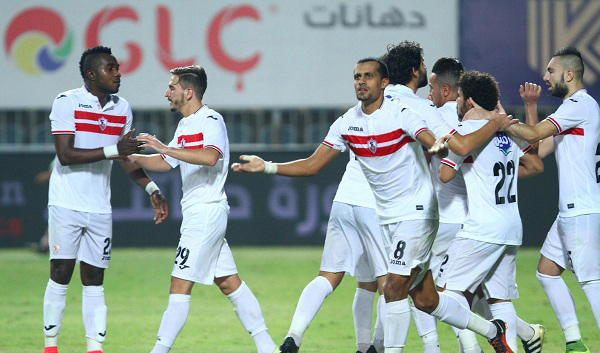 فرحة لاعبي الزمالك بالفوز