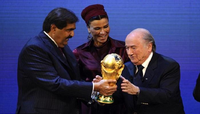 بلاتر لحظة إعلان قطر مستضيفة لكأس العالم 2022