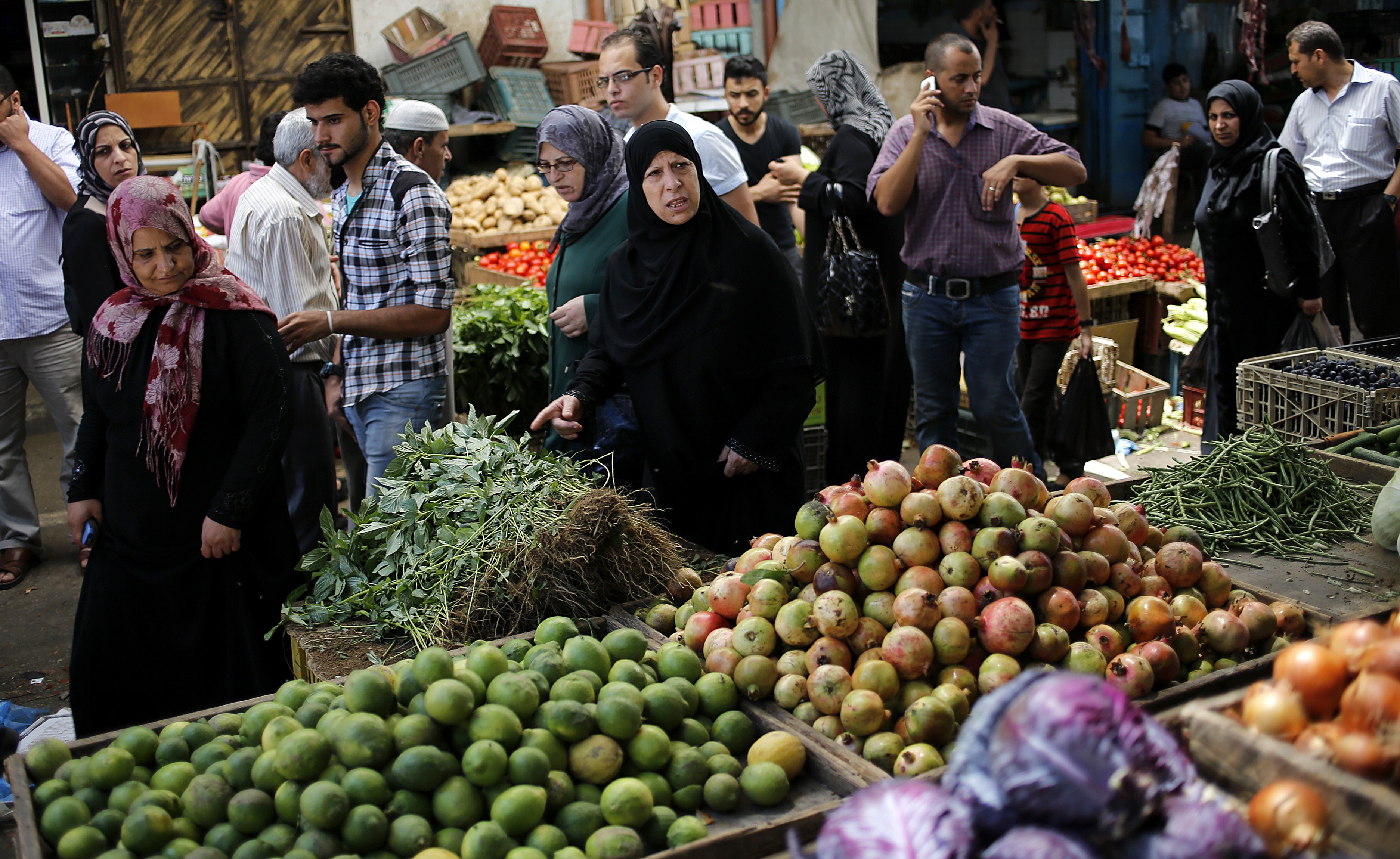 أحد الاسواق في غزة (الأرشيف)