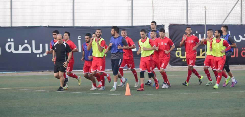 جانب من تدريبات المنتخب الوطني