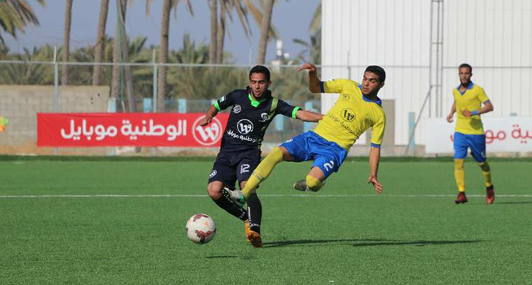 جانب من لقاء شباب جباليا والهلال