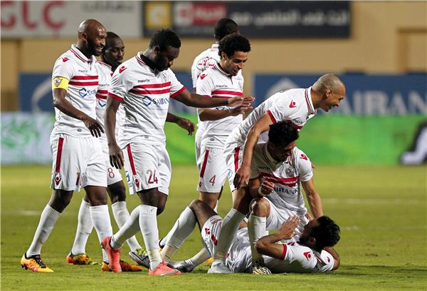 فرحة لاعبي الزمالك بالفوز