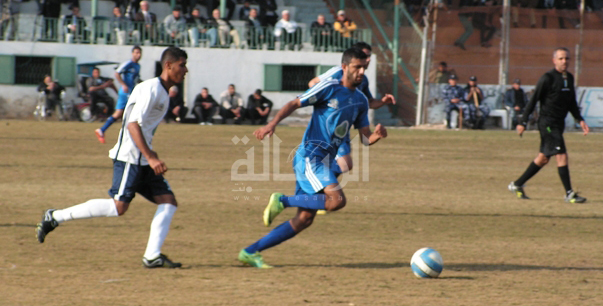 جانب من مباراة الهلال وشباب رفح