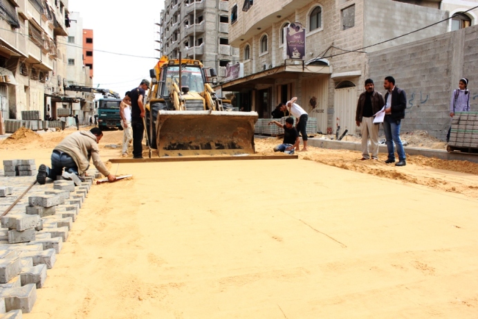جانب من المشاريع القطرية في غزة