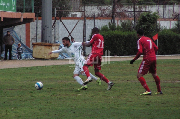 جانب من مباراة الجمعية الإسلامية والأهلي