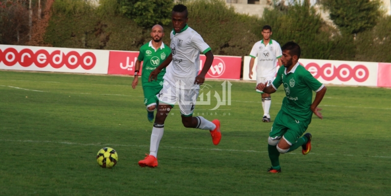 جانب من مباراة خدمات رفح واتحاد الشجاعية