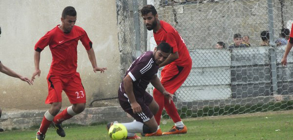 جانب من مباراة بيت حانون الأهلي والرضوان