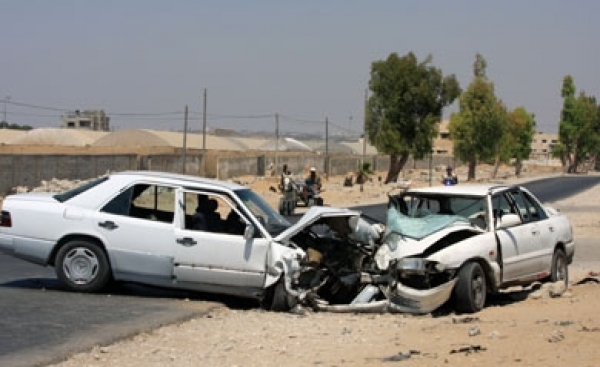 حادث سير بغزة  (أرشيف)