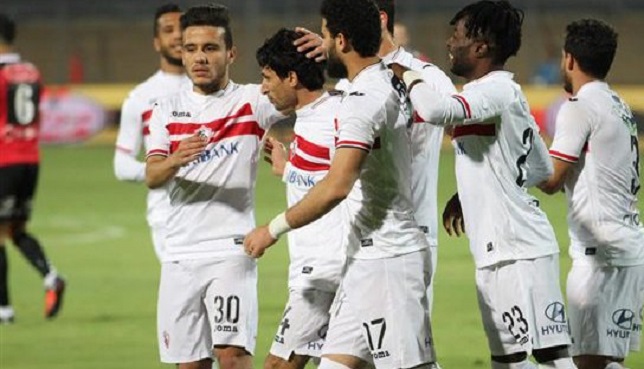 فرحة لاعبي الزمالك بالفوز